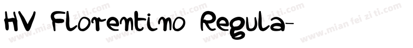 HV Florentino Regula字体转换